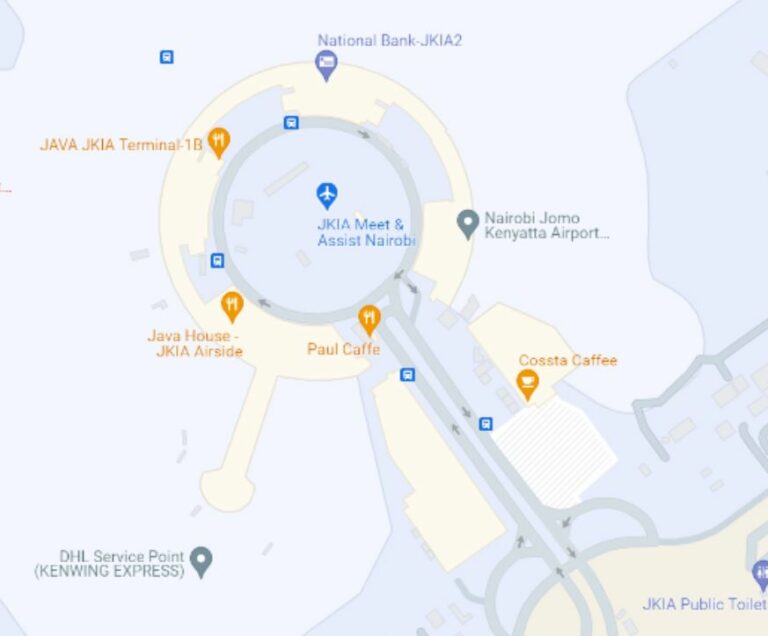 Nairobi Airport Maps(JKIA Maps) - JKIA - NBO Airport