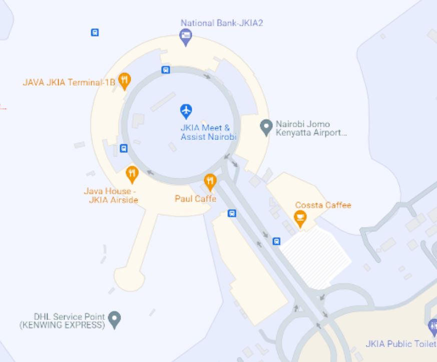 JKIA Airport Map